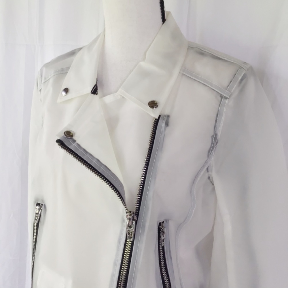 π₯SOLDπ₯ BlankNYC Plastic Moto Jacket - Picture 4 of 16